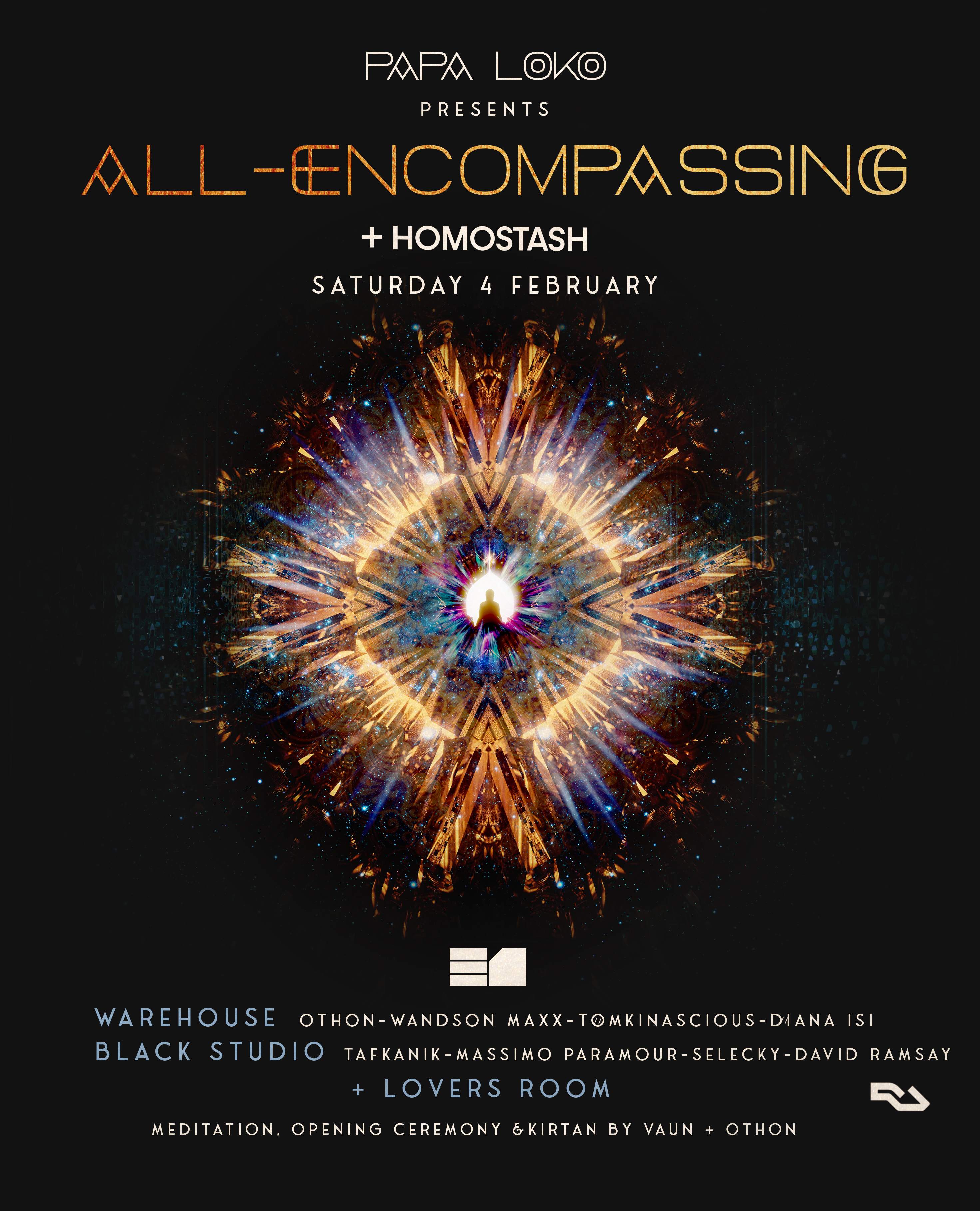 PapaLoko: All-Encompassing x Homostash with Othon, Wandson Maxx, Tomkinascious, Diana Isi - Página frontal