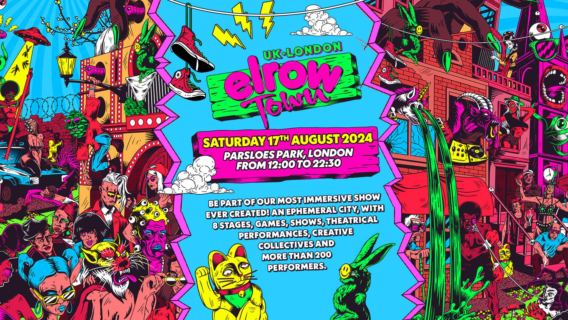 elrow Town London 2024 - フライヤー表