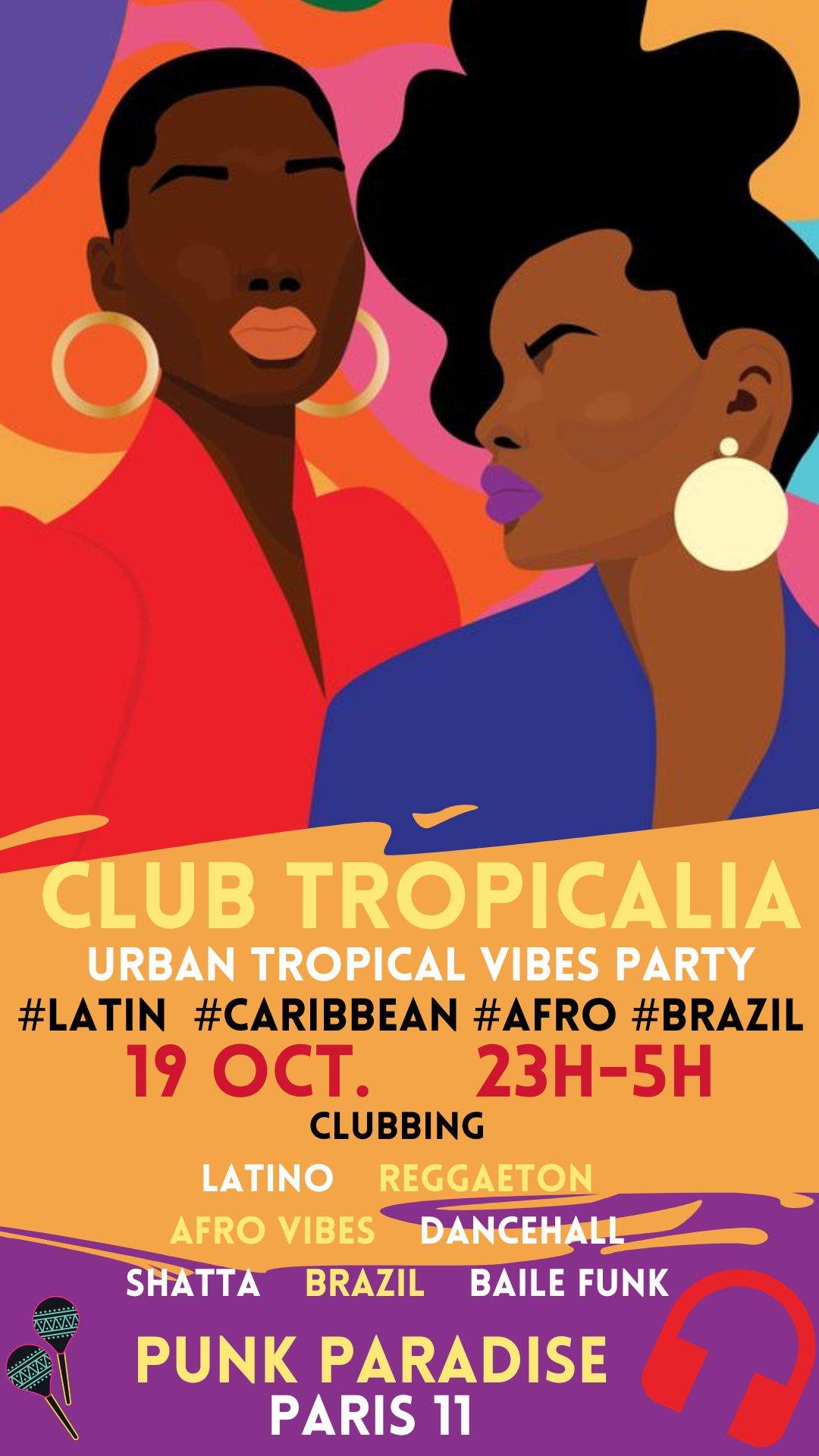 Club Tropicalia Clubbing Latino, Afro vibes, Caribbean, Reggaeton
