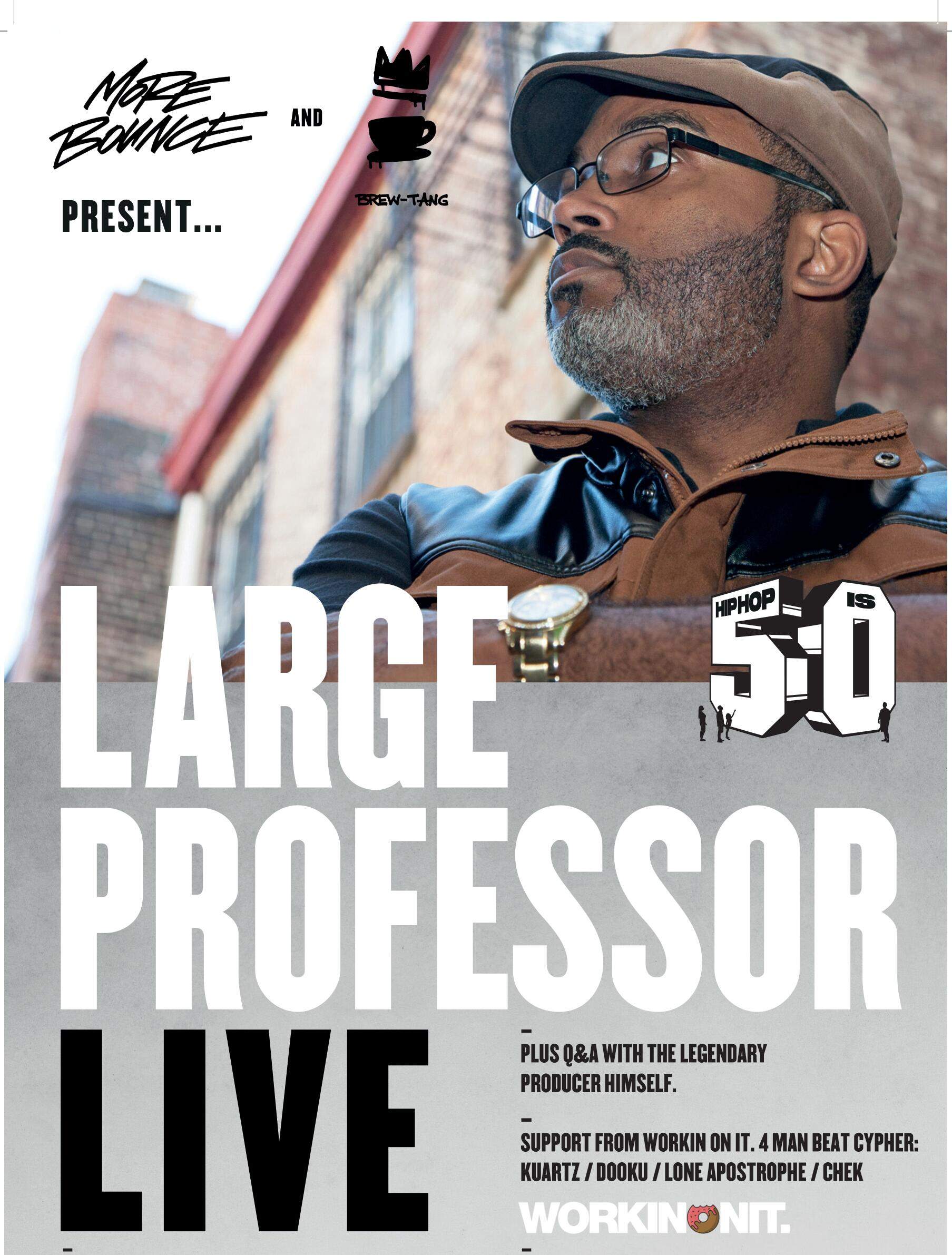 Large Professor Q&A and Live Show - フライヤー表