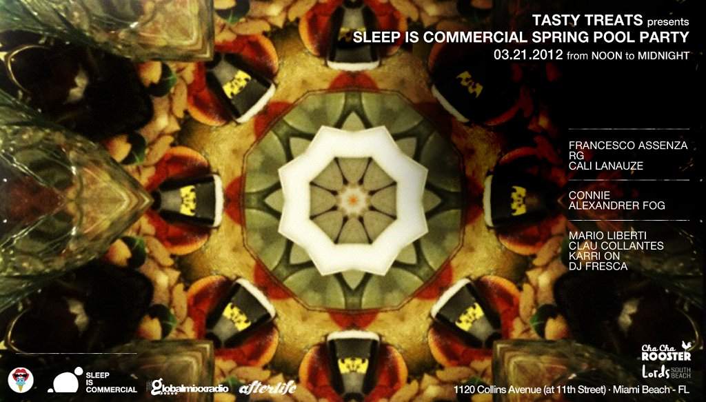 Tasty Treats presents Sleep Is Commercial WMC Spring Pool Party - フライヤー表