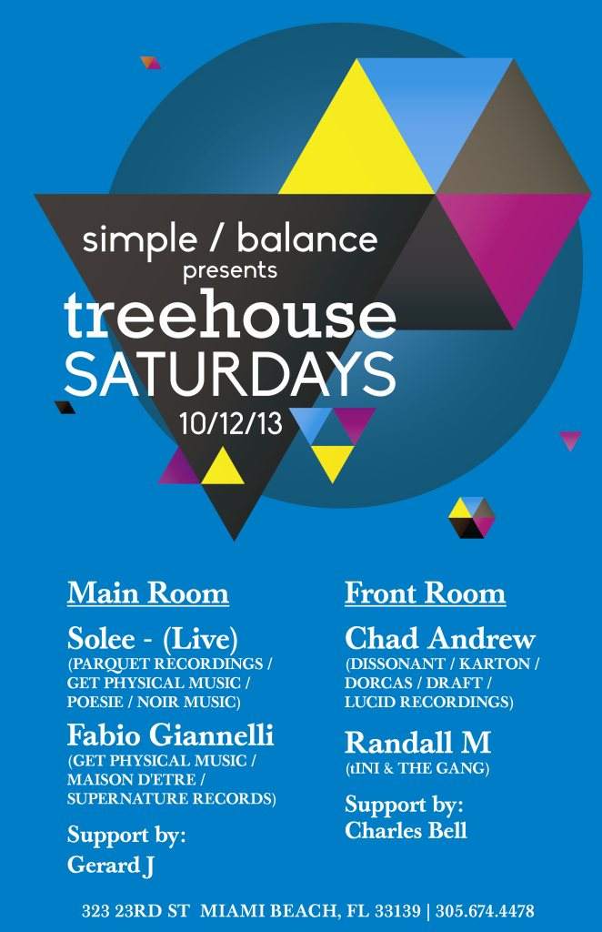 Simple Balance presents Solee (Live), Fabio Giannelli, Chad Andrew & Randall M - フライヤー表