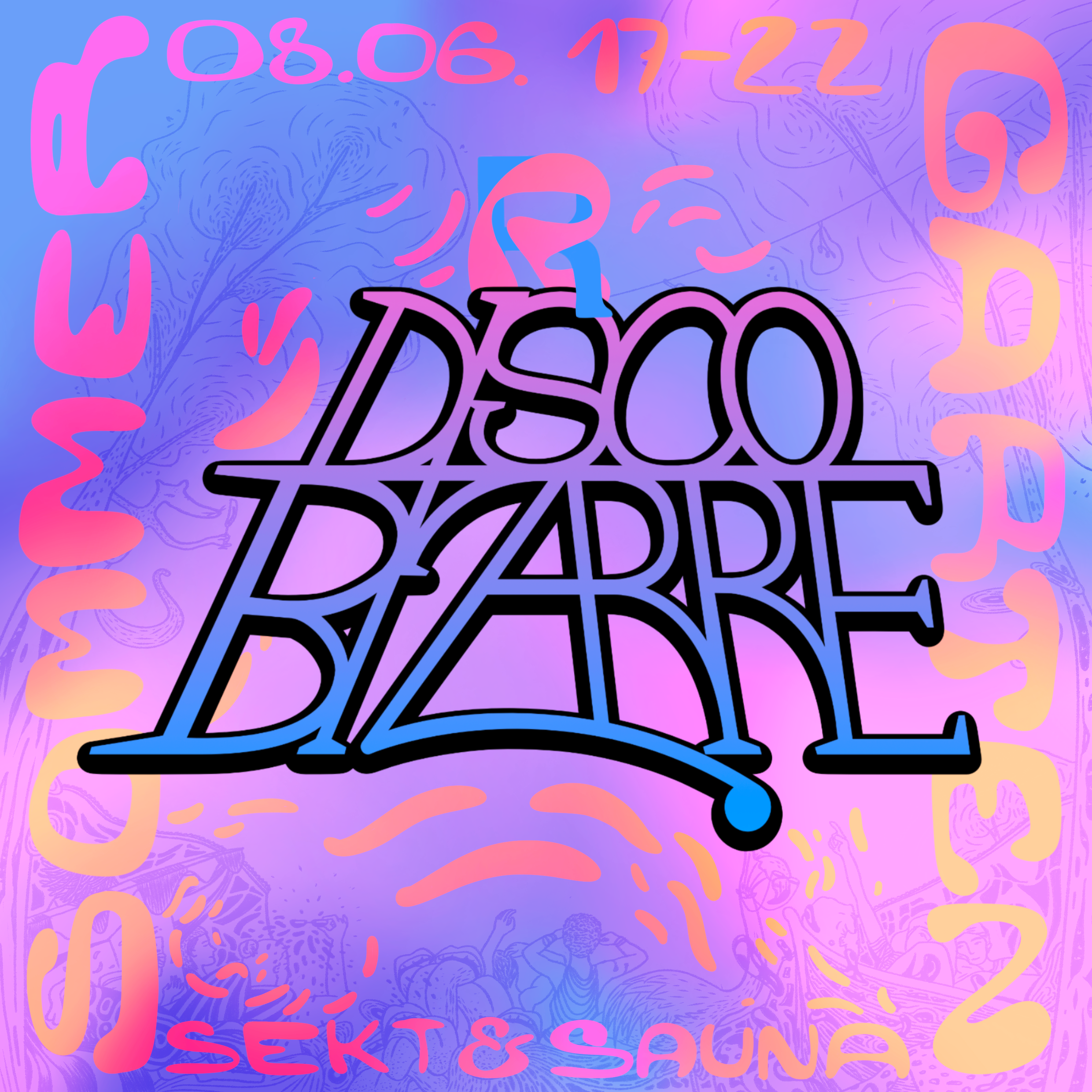 Disco Bizarre at Salon zur Wilden Renate Garten - フライヤー表