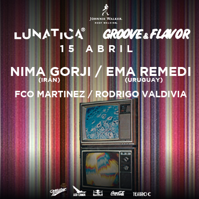 LUNATICA / GROOVE&FLAVOR PRESENTAN: Ema Remedi & Nima Gorji - Página frontal