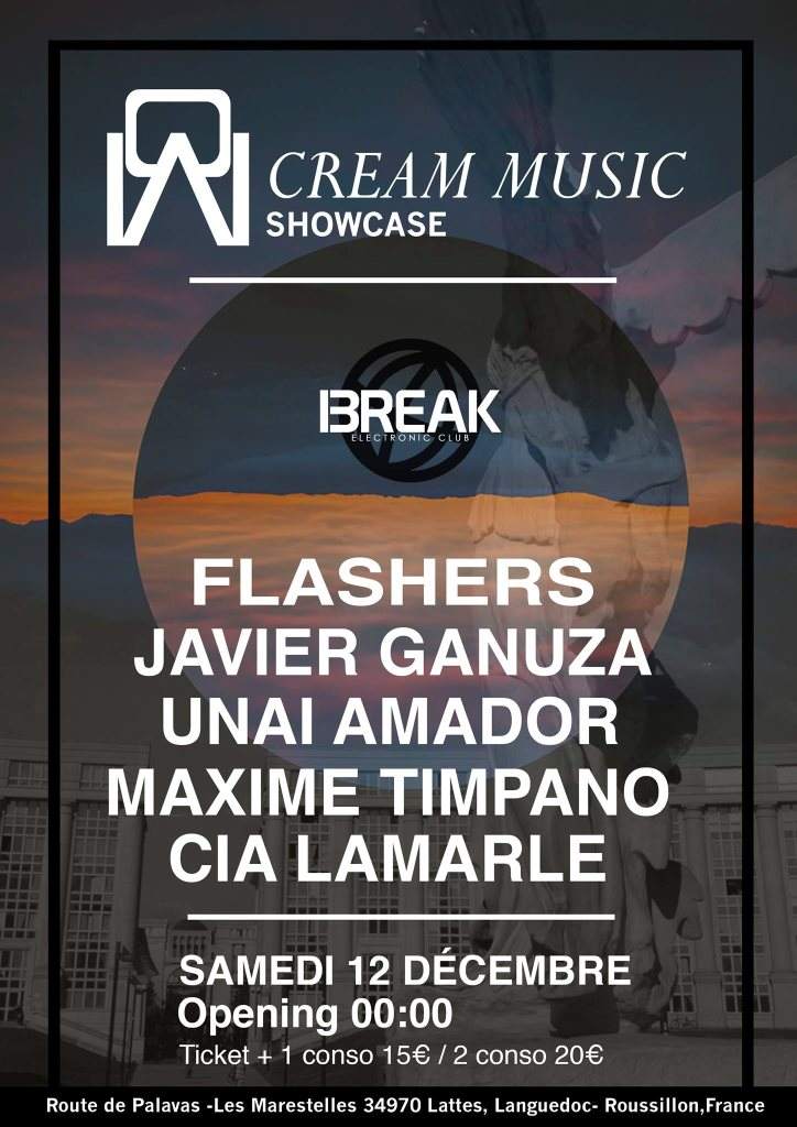 Break Club presente Cream Music Showcase - Página frontal