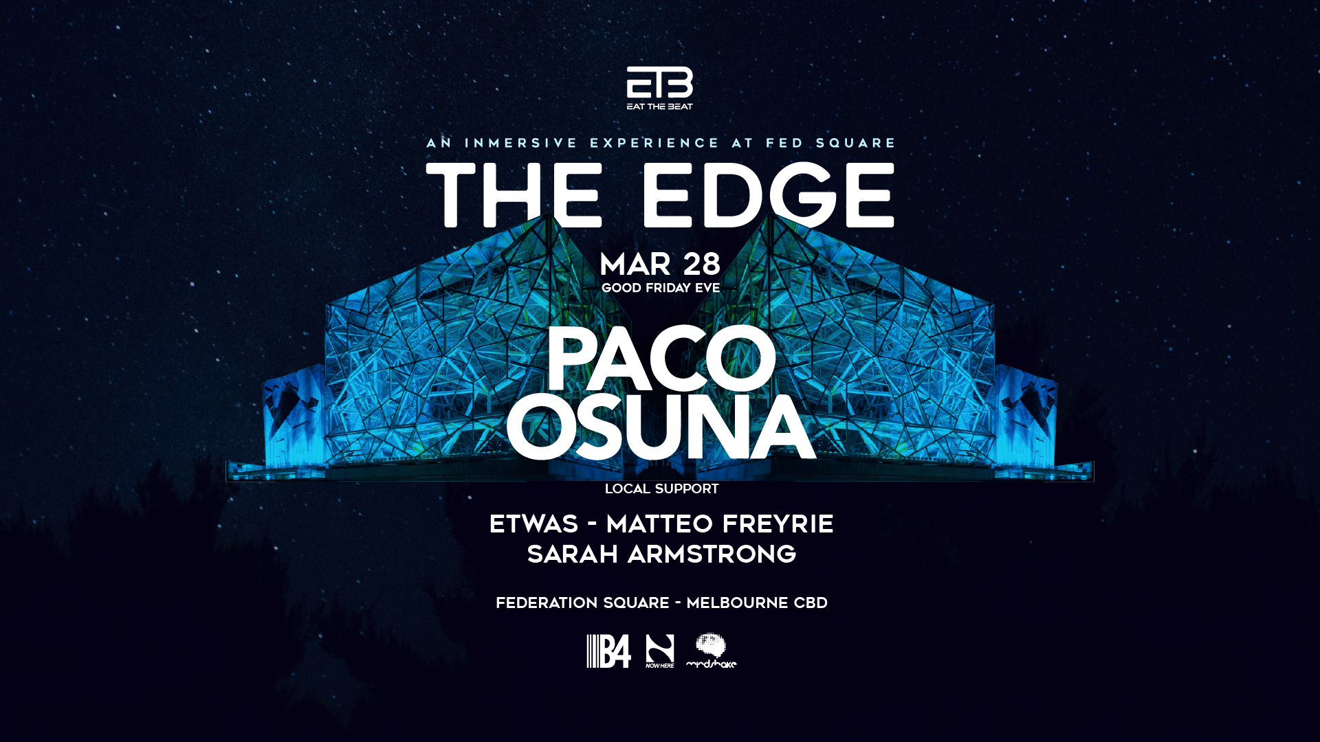 Eat The Beat at The Edge-Fed Square feat. PACO OSUNA - フライヤー表