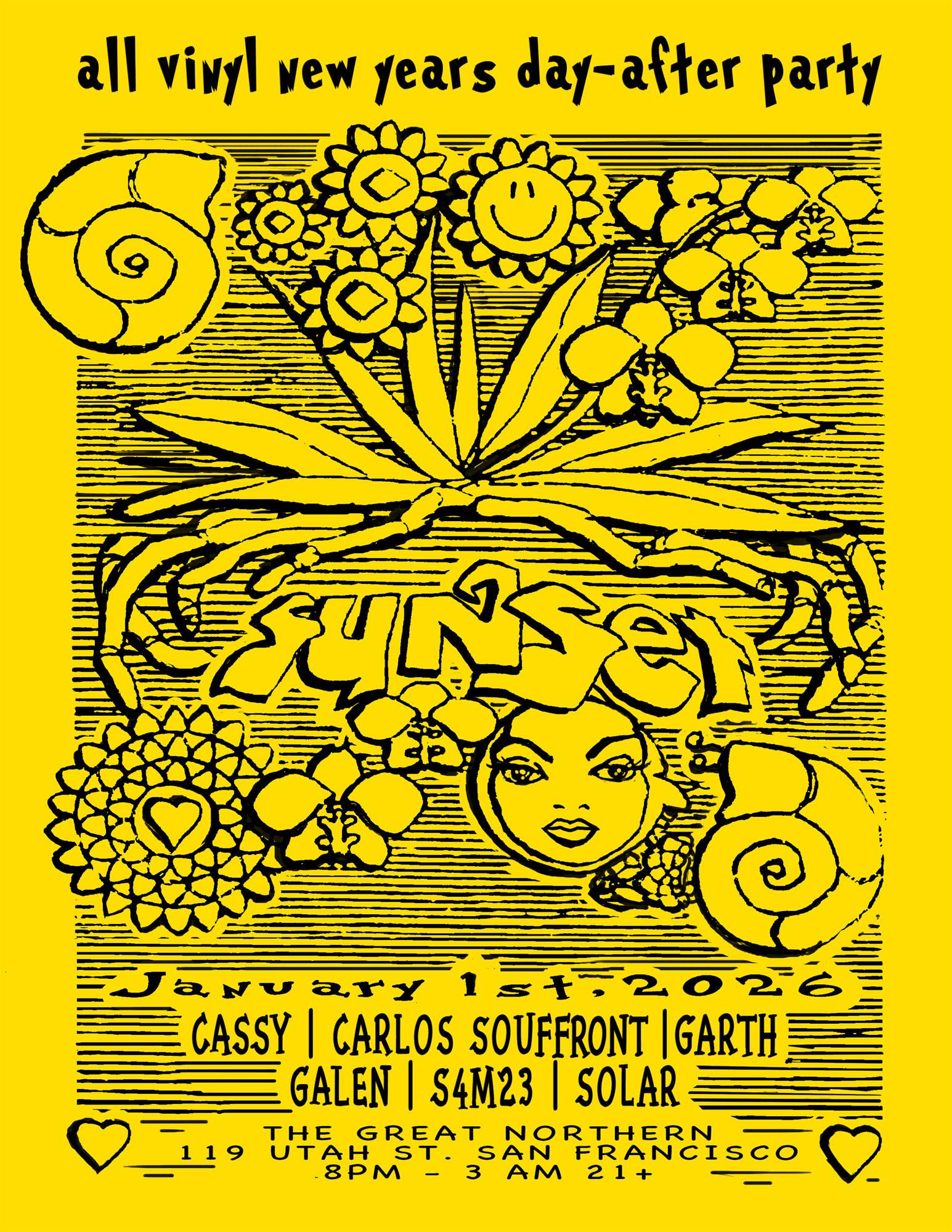 All-Vinyl Sunset Sound System New Years Day After-Party w/ Cassy ...