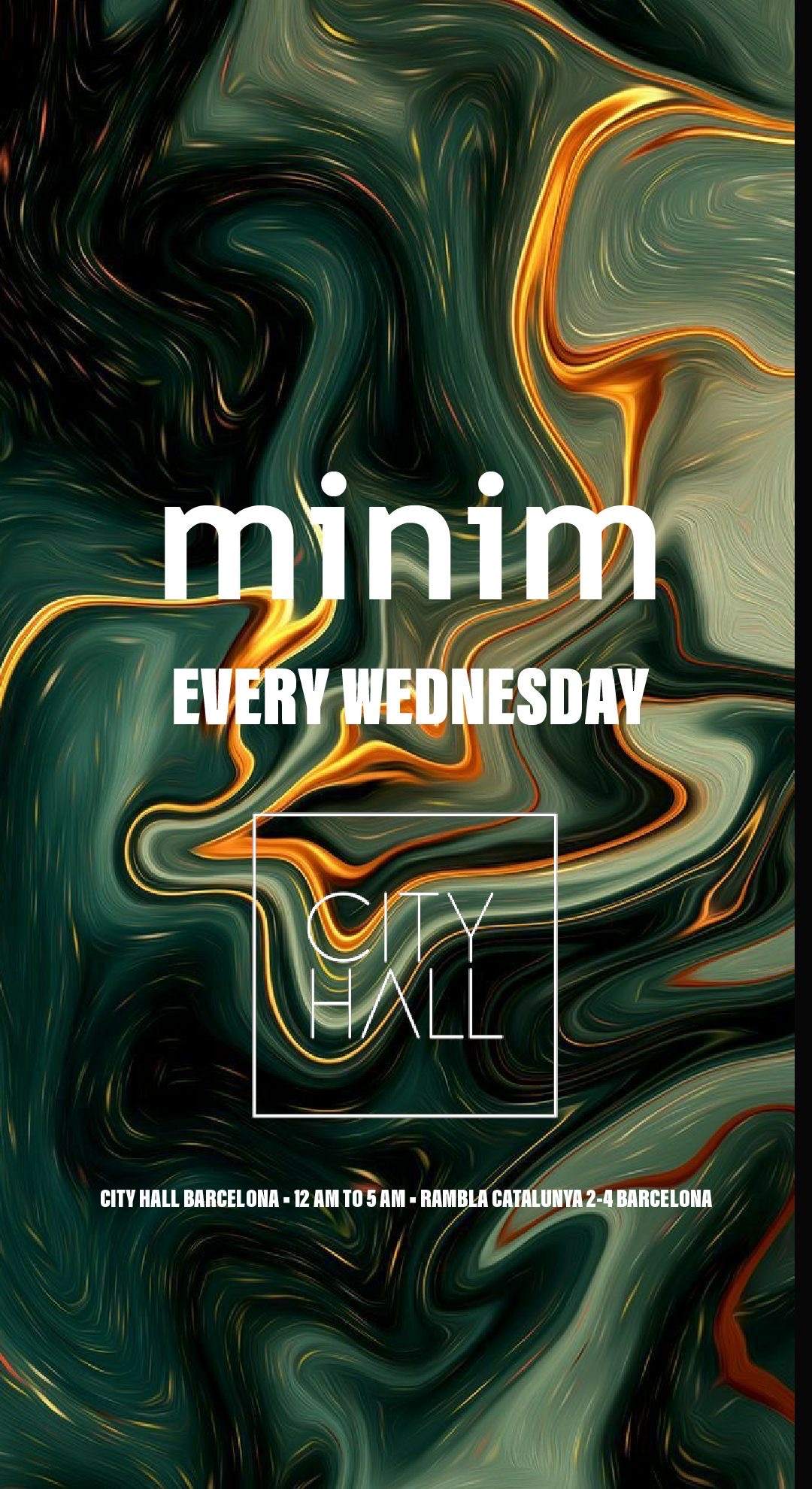 MINIM || LAST FREE TICKS at City Hall, Barcelona