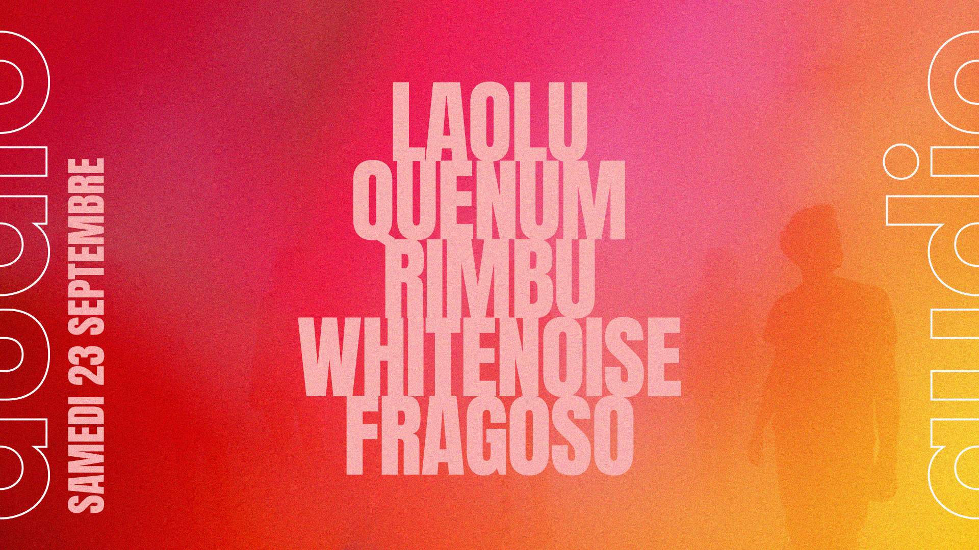 Laolu · Quenum · RIMBU · Whitenoise · Fragoso - フライヤー表
