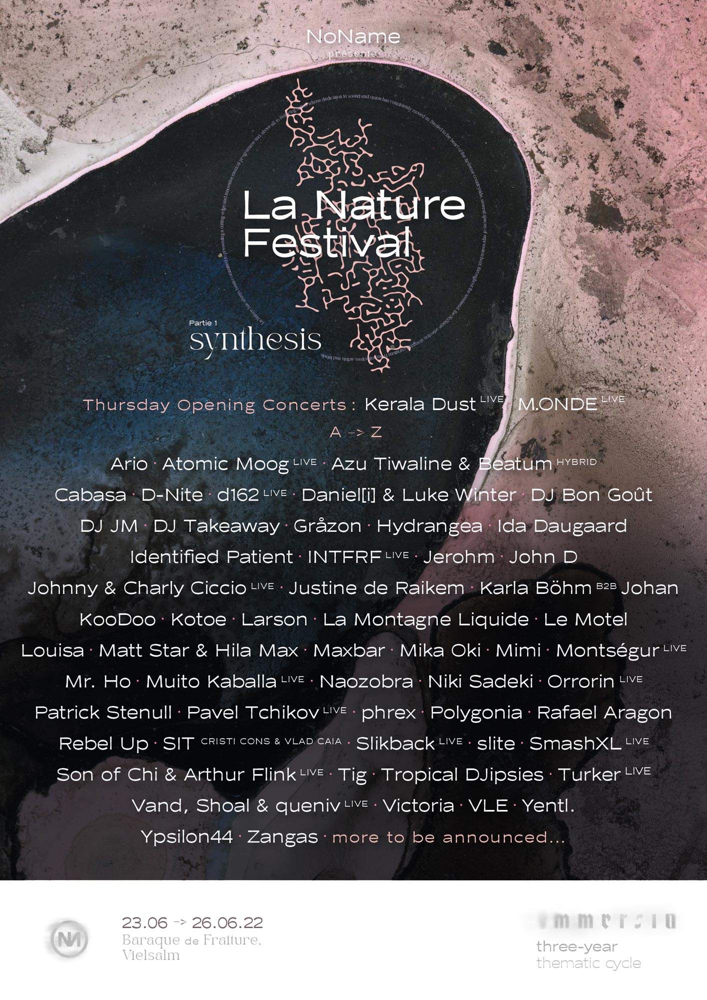La Nature Festival 2022 - フライヤー裏