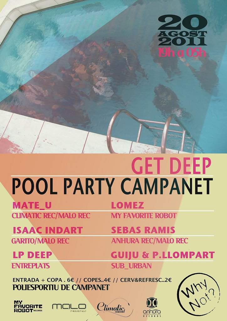 Get Deep Pool Party Campanet - フライヤー表