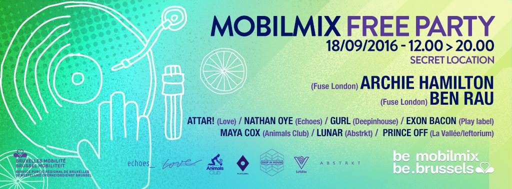 Mobilmix DJ Party - Brussels - フライヤー裏