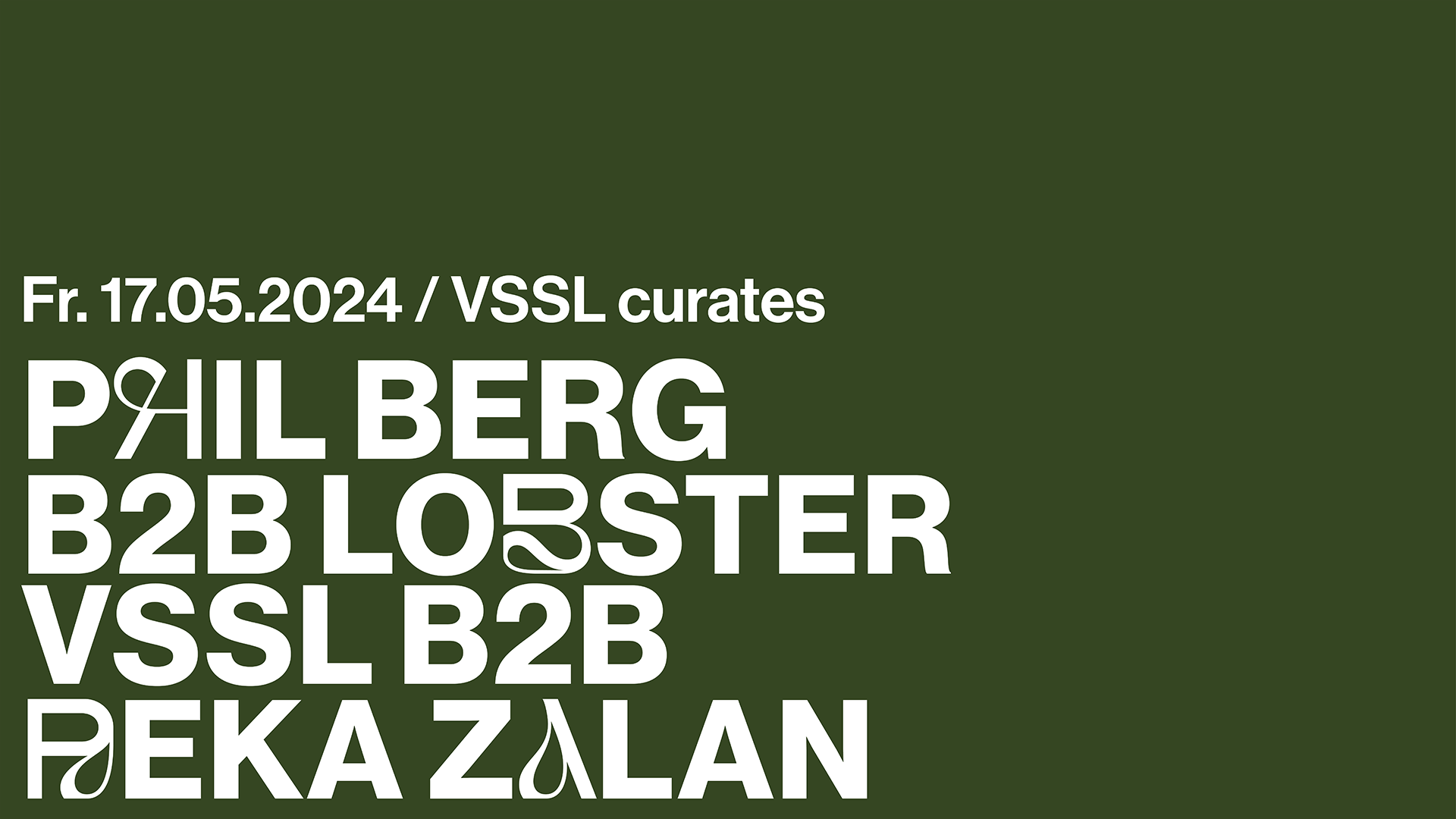 VSSL invites Reka Zalan B2B VSSL, Phil Berg B2B Lobster - フライヤー表