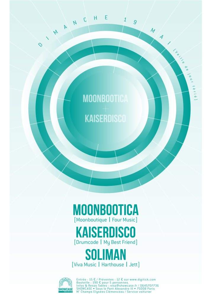 Moonbootica, Kaiserdisco & Soliman - Página frontal