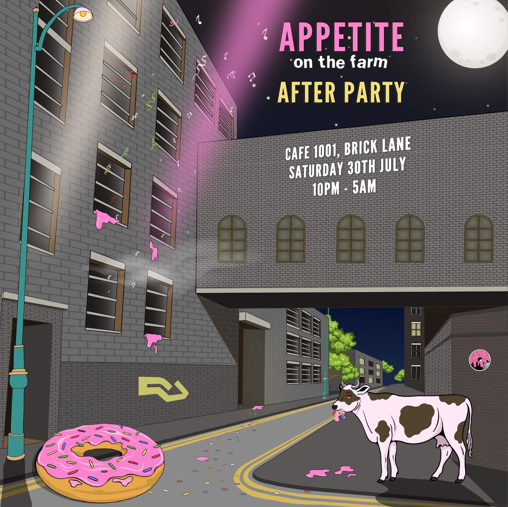 Appetite' On The Farm After Party at Cafe 1001, London