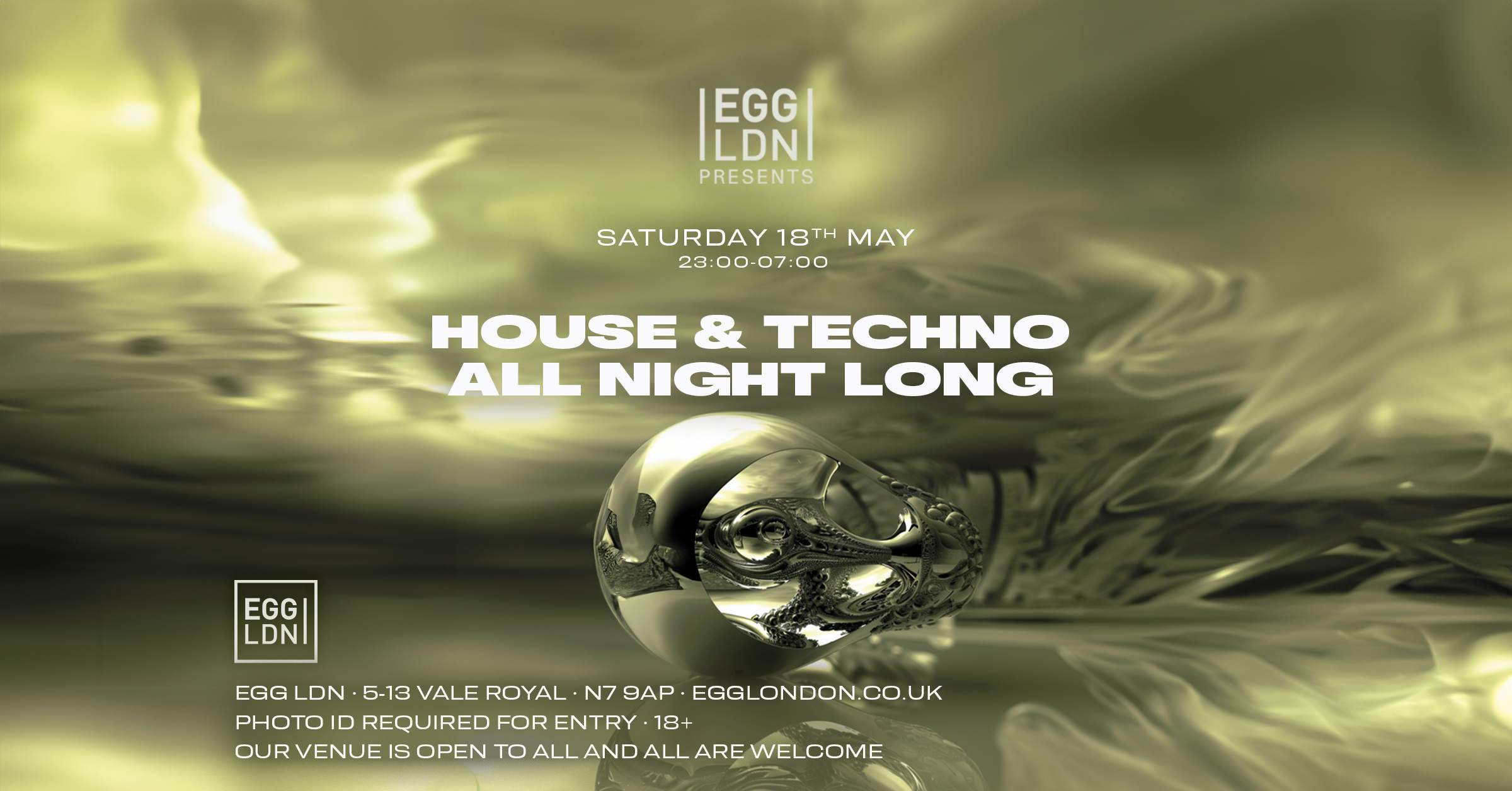 Egg LDN Pres: House & Techno all night long - Página frontal
