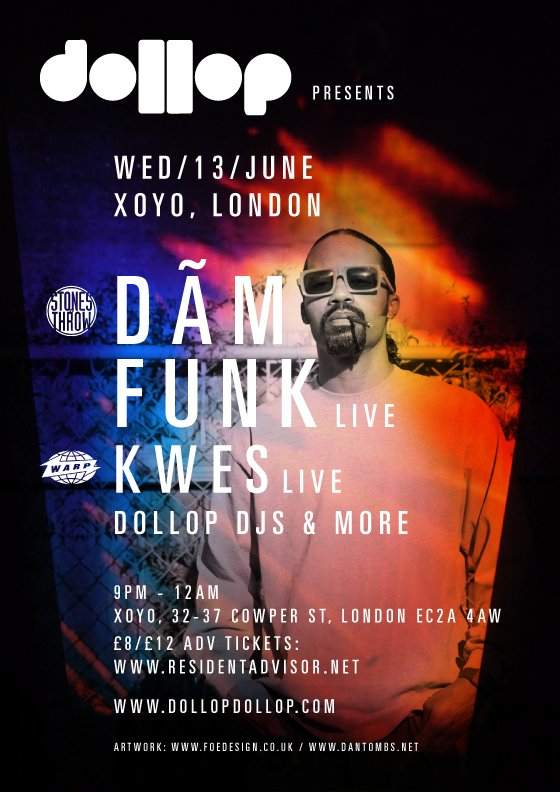 Dollop presents - Dam Funk (Live) - フライヤー裏