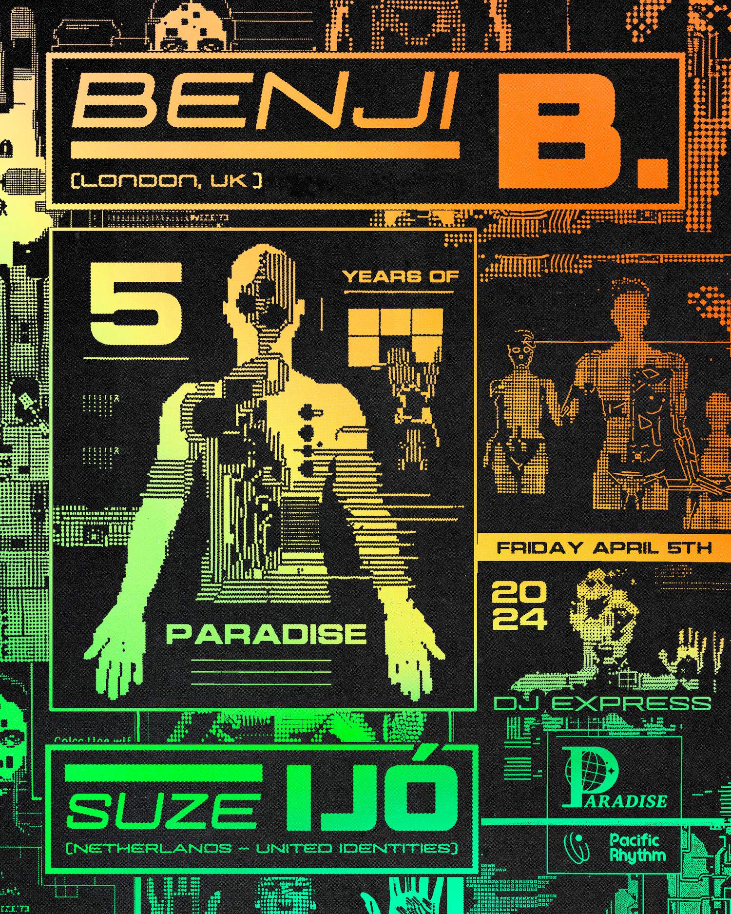 Benji B & Suze Ijó: Paradise 5 Year Anniversary - フライヤー表