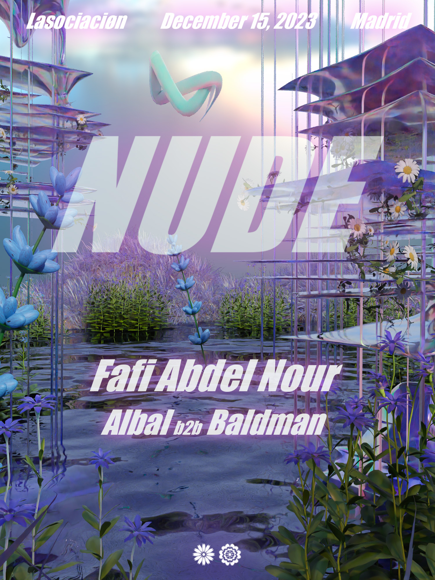 3 YEARS NUDE - Warehouse Rave with Fafi Abdel Nour, ALBAL b2b Baldman - Página frontal