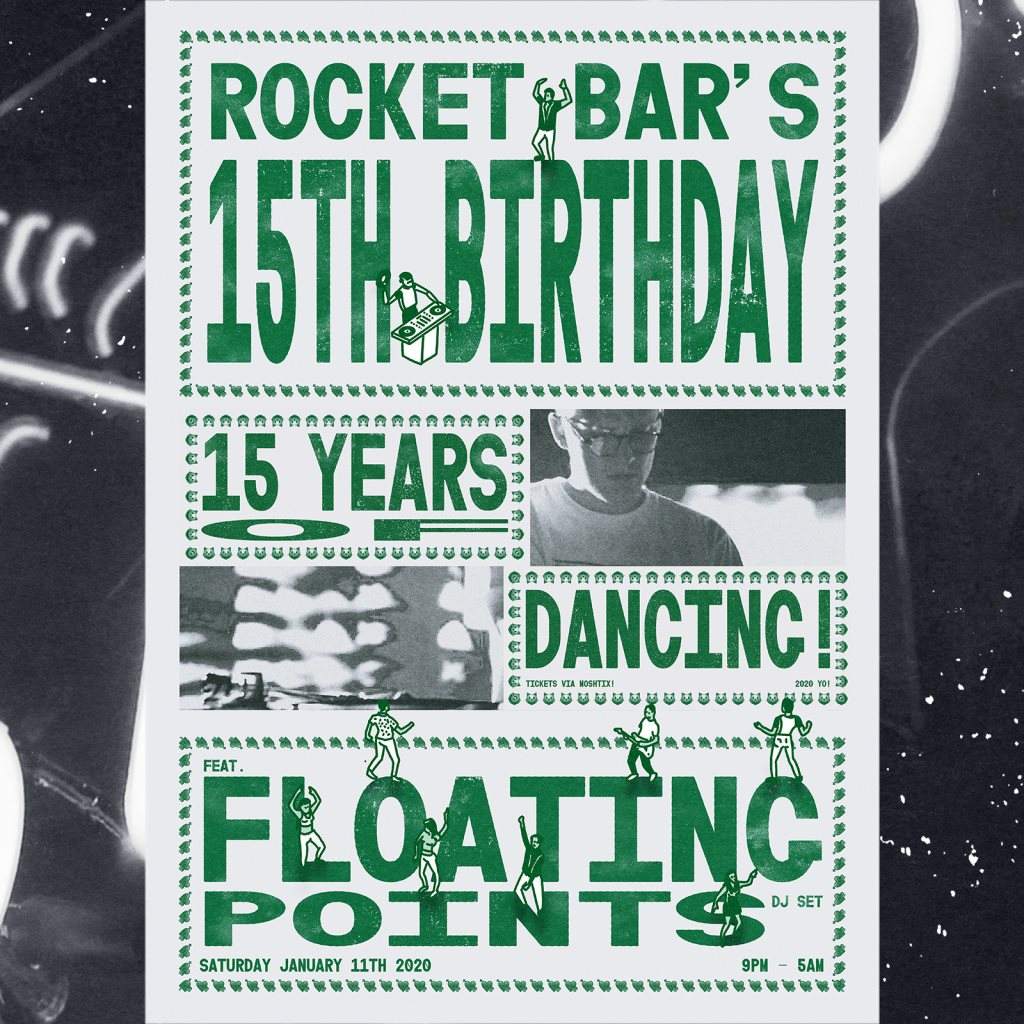 Rocket Bar's 15th Birthday feat. Floating Points - Página frontal