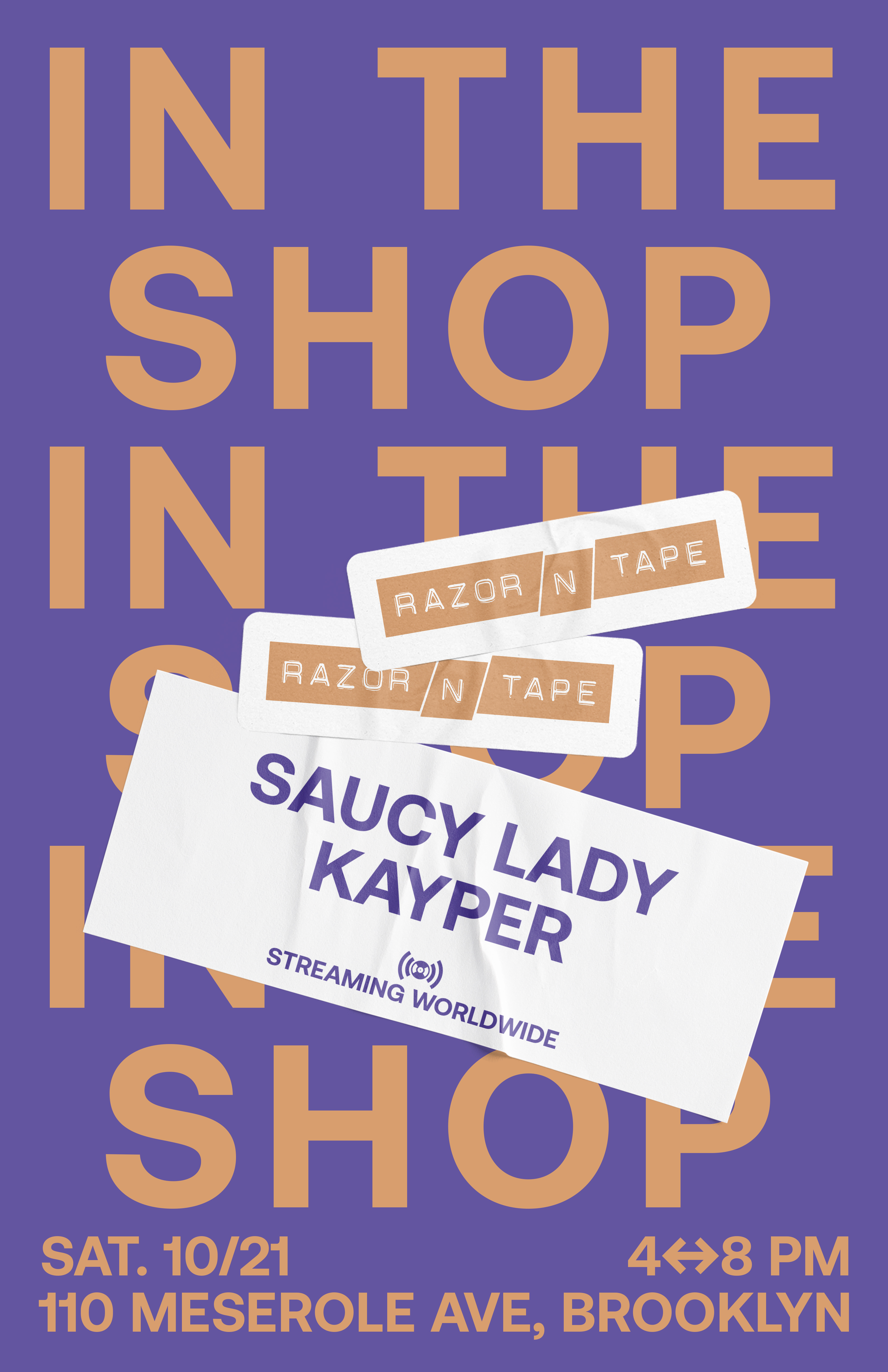 In The Shop: Saucy Lady, Kayper - フライヤー表
