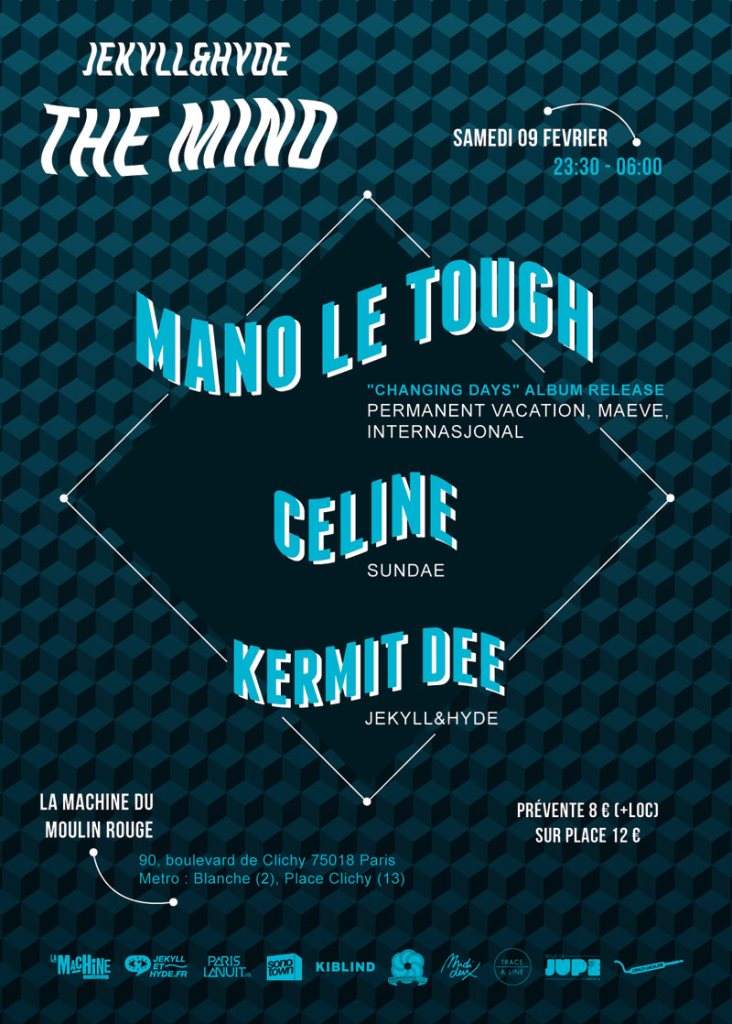 Jekyll&hyde presente The Mind - Mano Le Tough / Céline / Kermit Dee - Página trasera