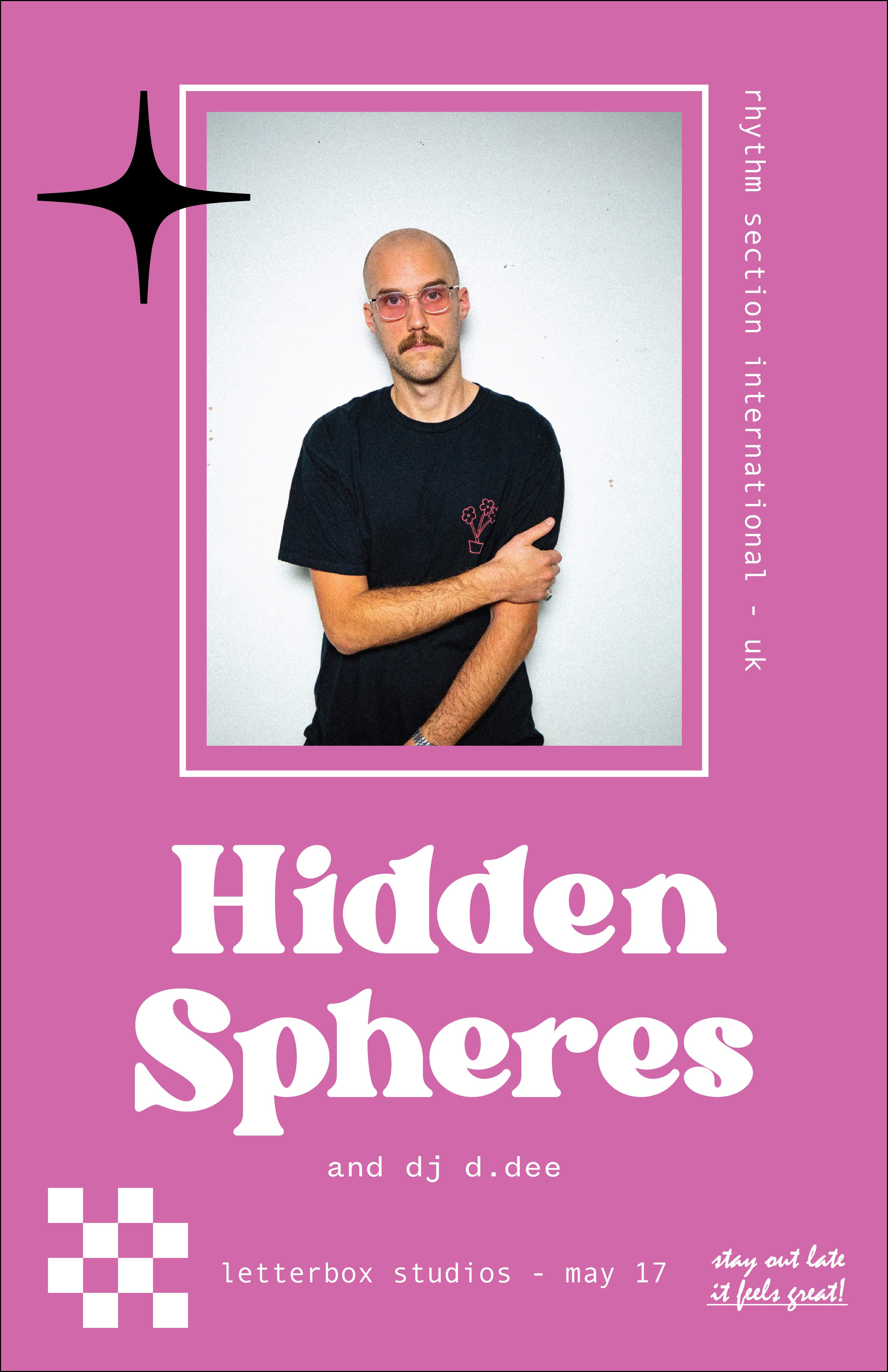 Hiddens Spheres and DJ D.DEE - フライヤー表