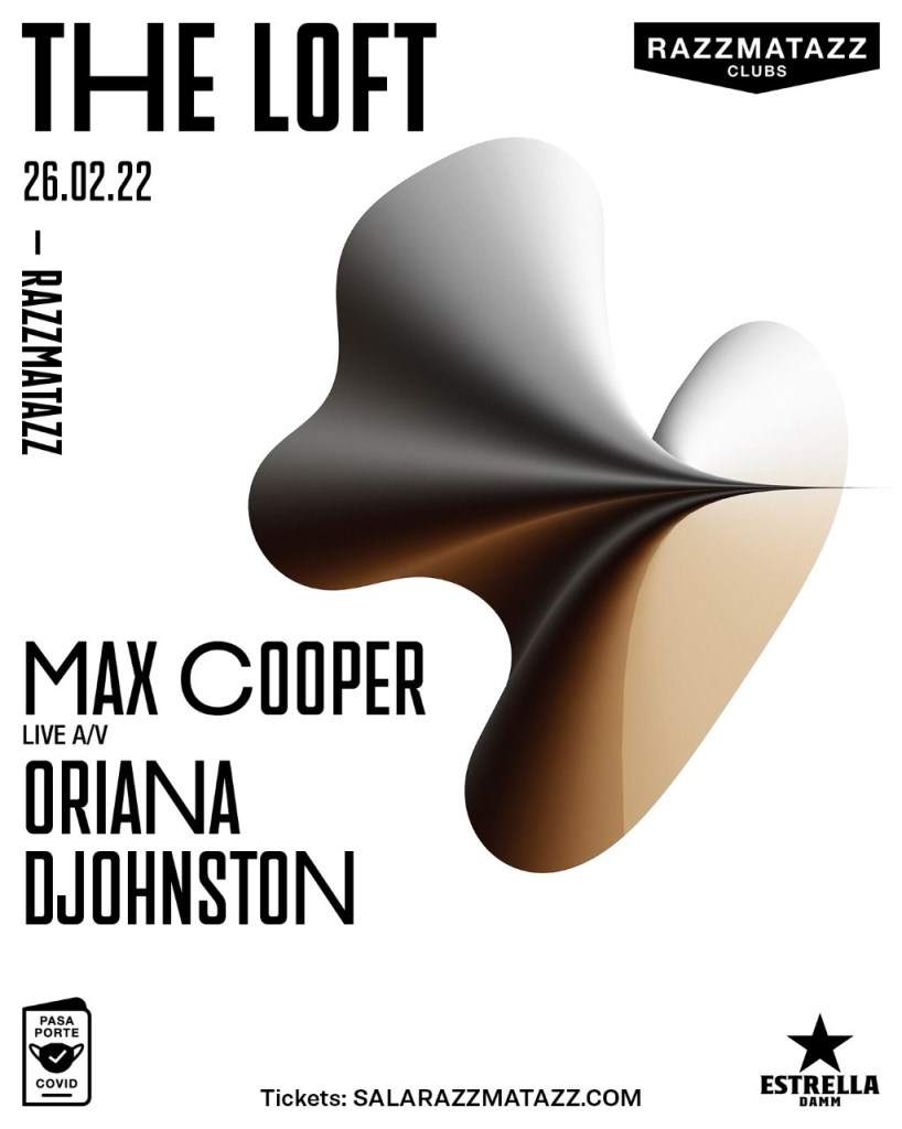 Max Cooper Live A/V + Oriana + DJohnston - フライヤー表