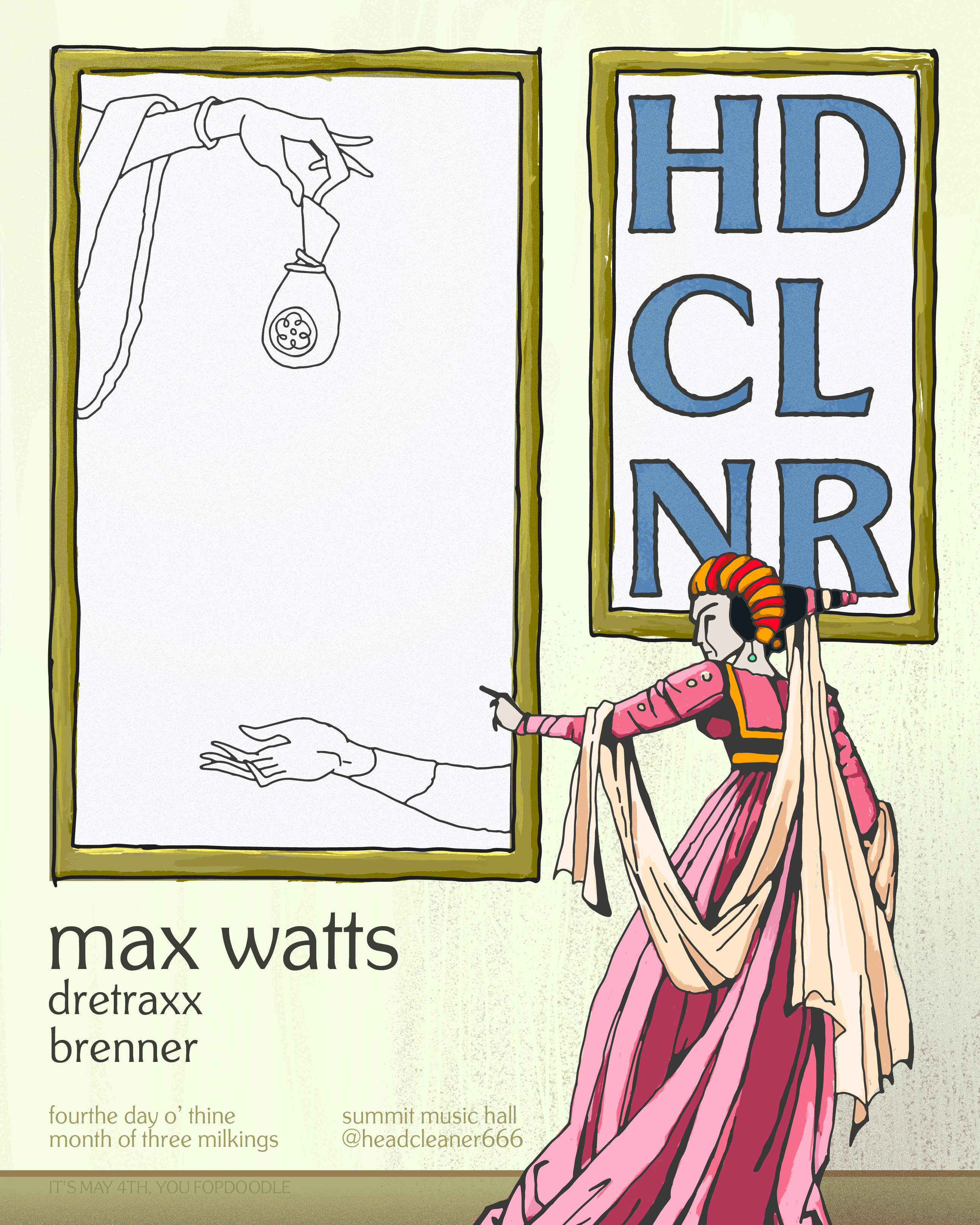 Headcleaner - Max Watts - フライヤー表