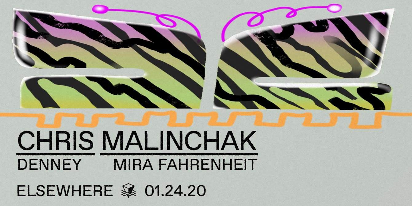 Chris Malinchak, Denney & Mira Fahrenheit - フライヤー表