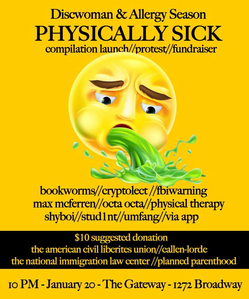 Allergy Season x Discwoman: Physically Sick - Página trasera