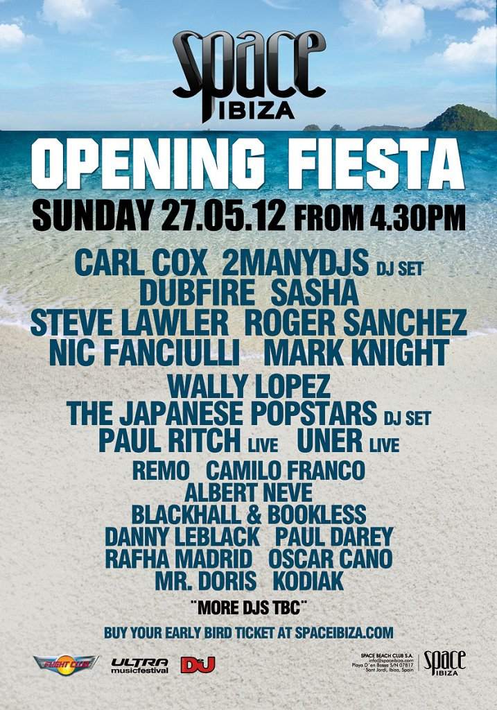 Space Ibiza Opening Fiesta - Página frontal
