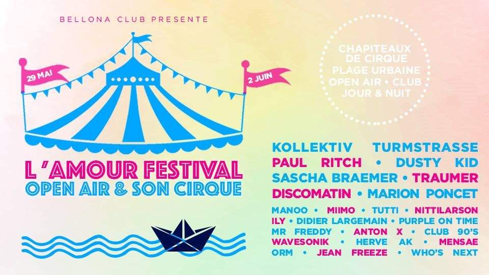L'amour Festival Pres. Dusty Kid, Hervé AK - Página frontal