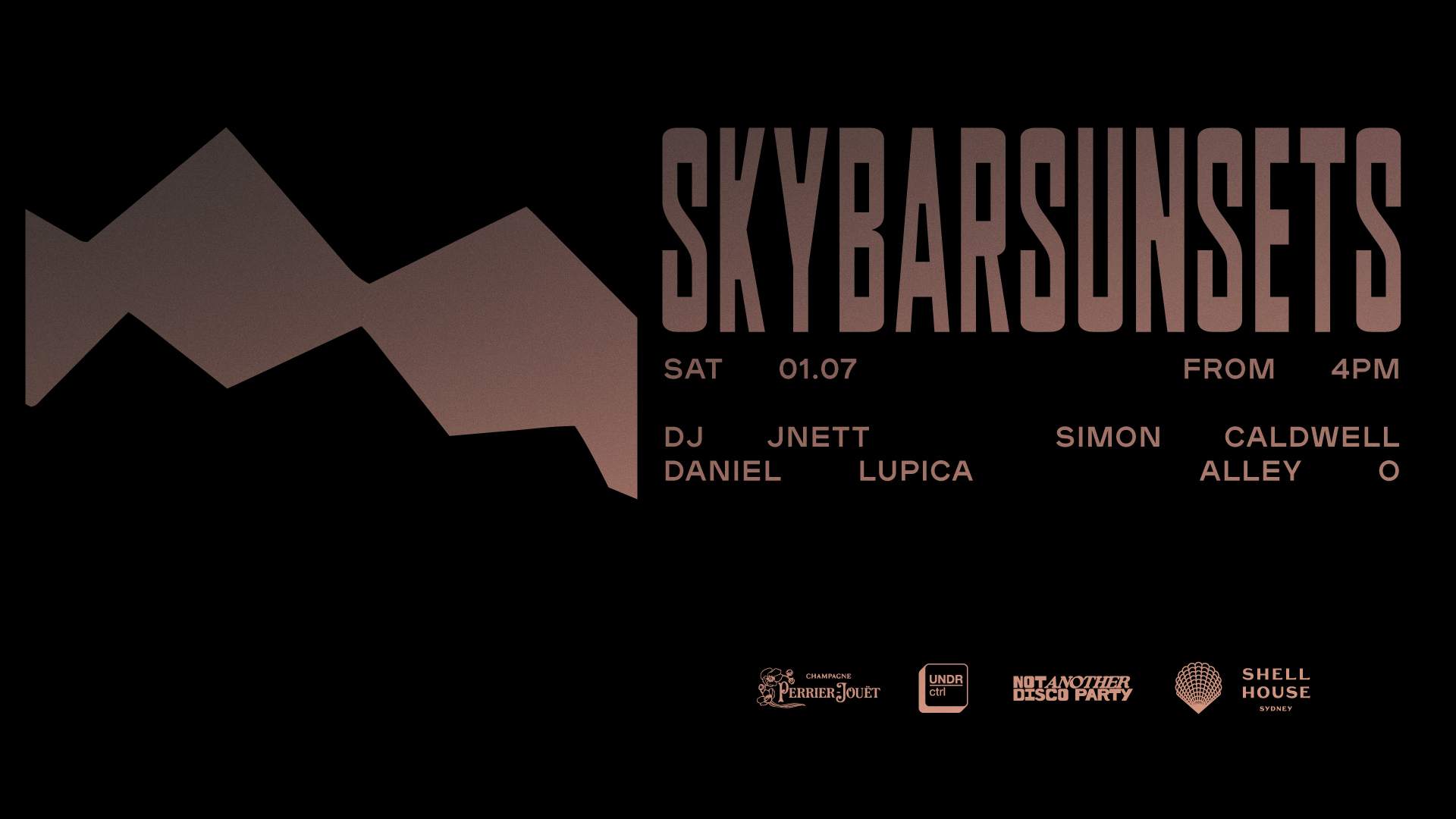 Sky Bar Sunsets feat. DJ JNETT + Simon Caldwell + Daniel Lupica + Alley O - Página frontal