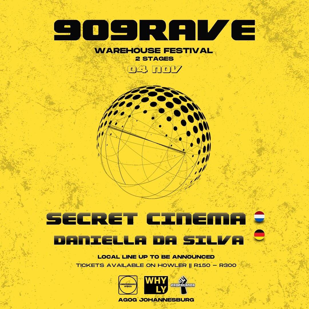 909RAVE Warehouse Festival - フライヤー表