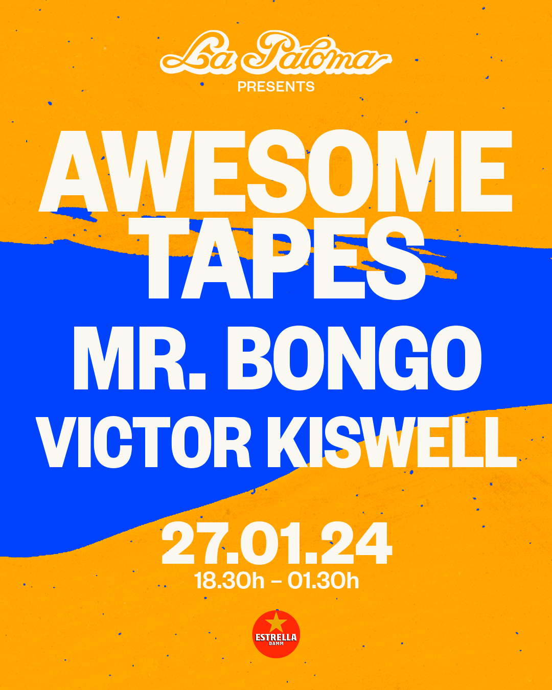 La Paloma presents: Awesome Tapes, Mr. Bongo & Victor Kiswell - Página trasera