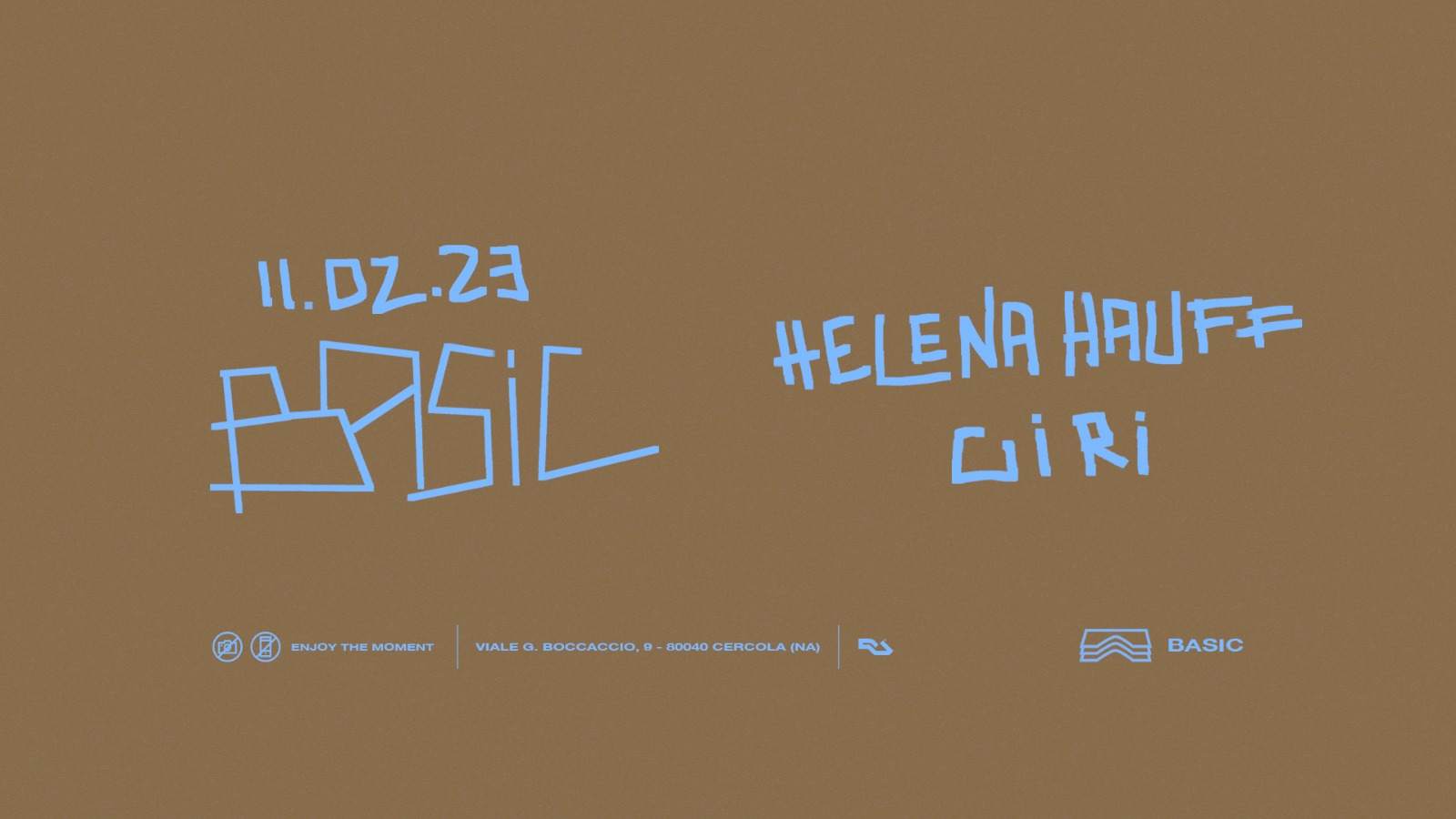 Basic • Helena Hauff + Giri - フライヤー表