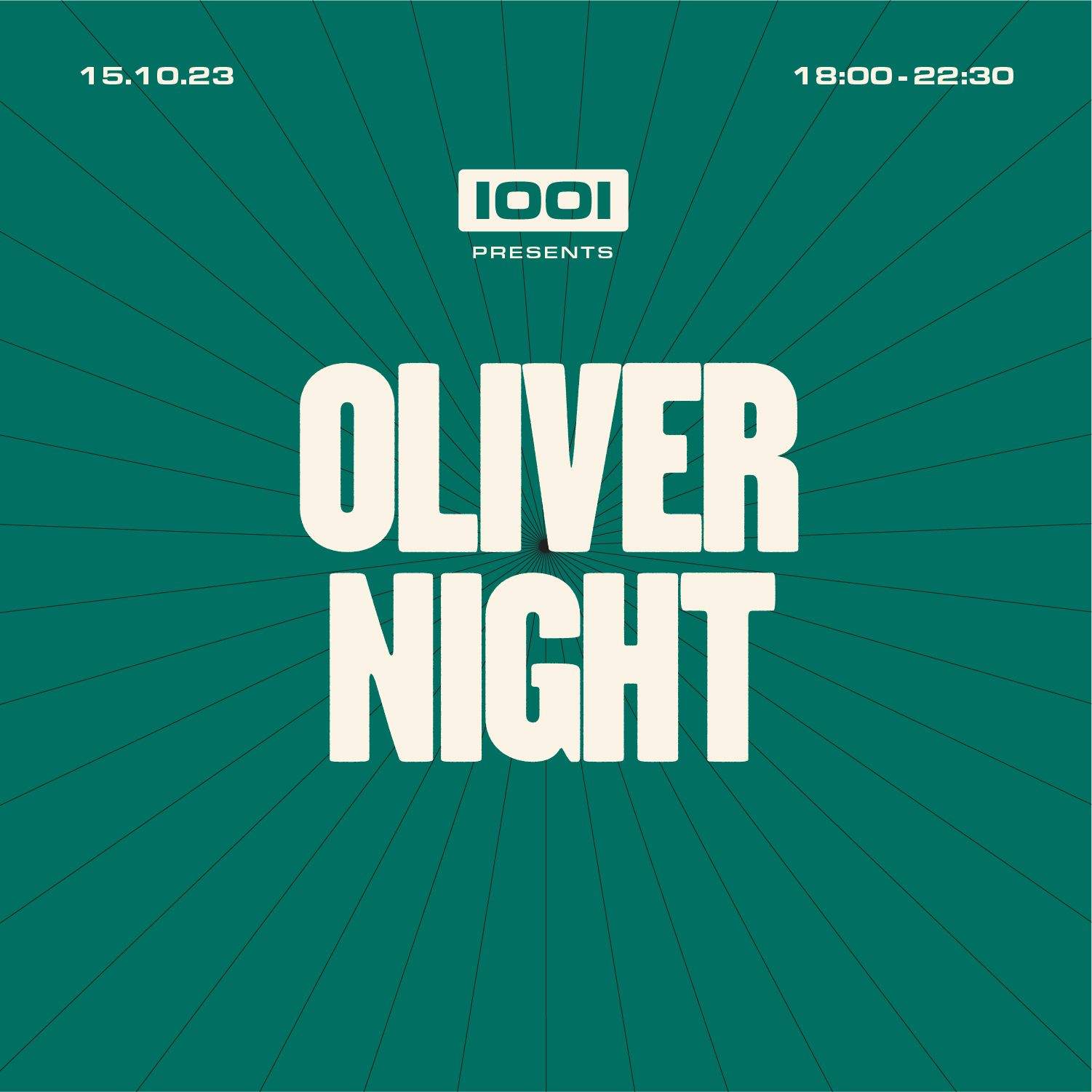 1001 presents Oliver Night - フライヤー裏