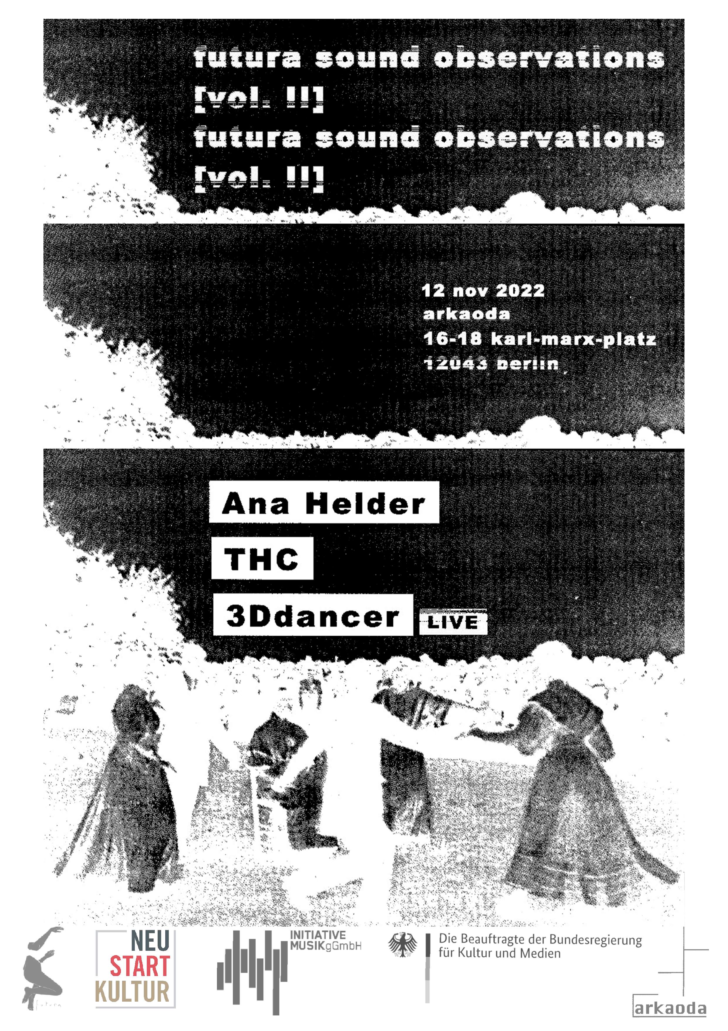 Futura Sound Observations: Ana Helder + THC + 3Ddancer LIVE - Página frontal