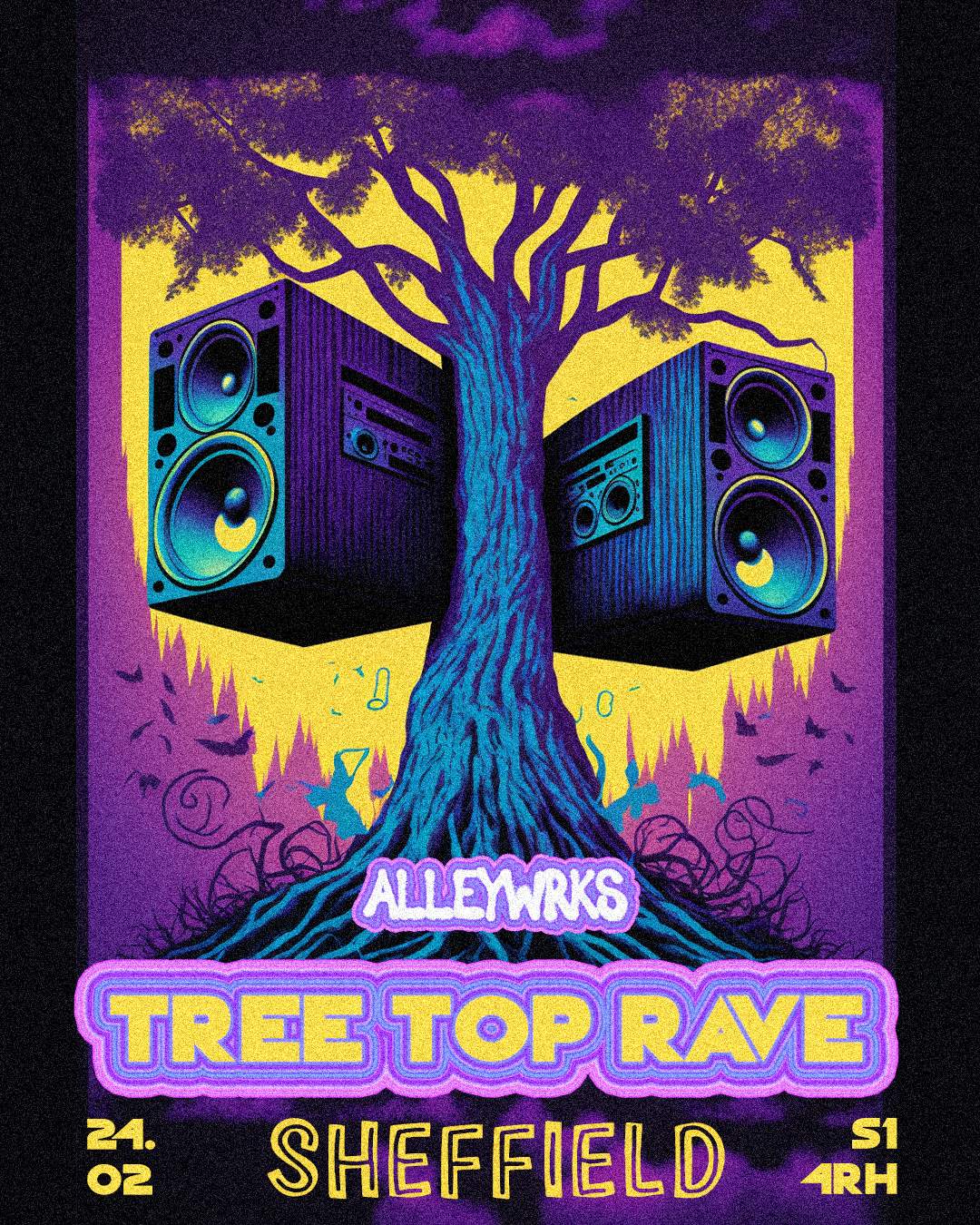 Alleywrks - Tree Top Rave at Sidney & Matilda, Sheffield