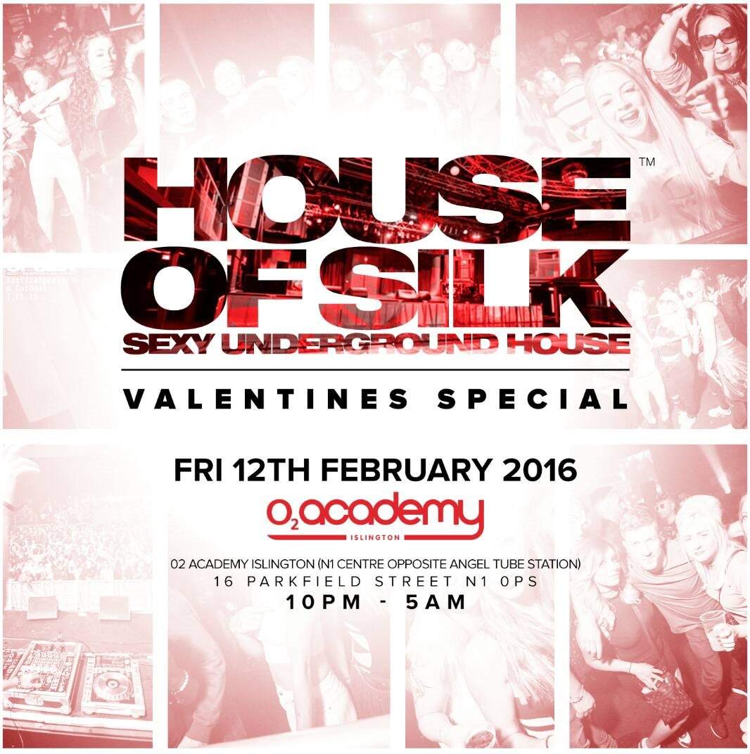 House of Silk - Valentines Special - Marc Talein - Majesty - DJ S - Sam Supplier - Pioneer - フライヤー表