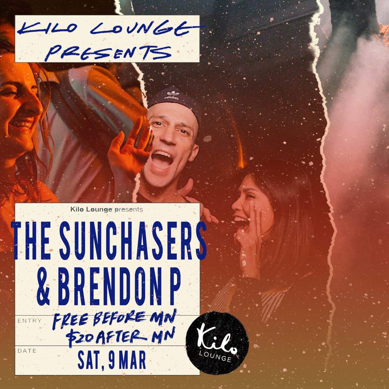 Kilo Lounge presents Brendon P & The Sunchasers - Página frontal
