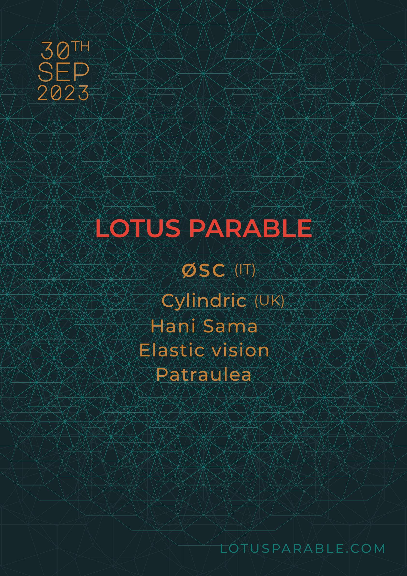 Lotus Parable label night - Página frontal