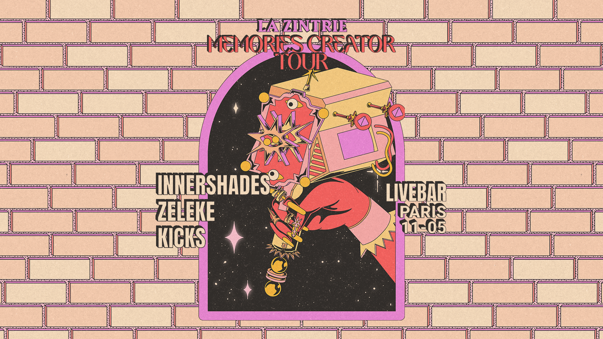 La Zintrie Memories Creator Tour inv. Innershades + Zeleke + KICKS - Página frontal