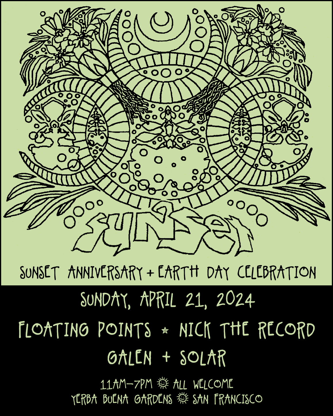 SUNSET Anniversary + Earth Day Celebration - Página frontal