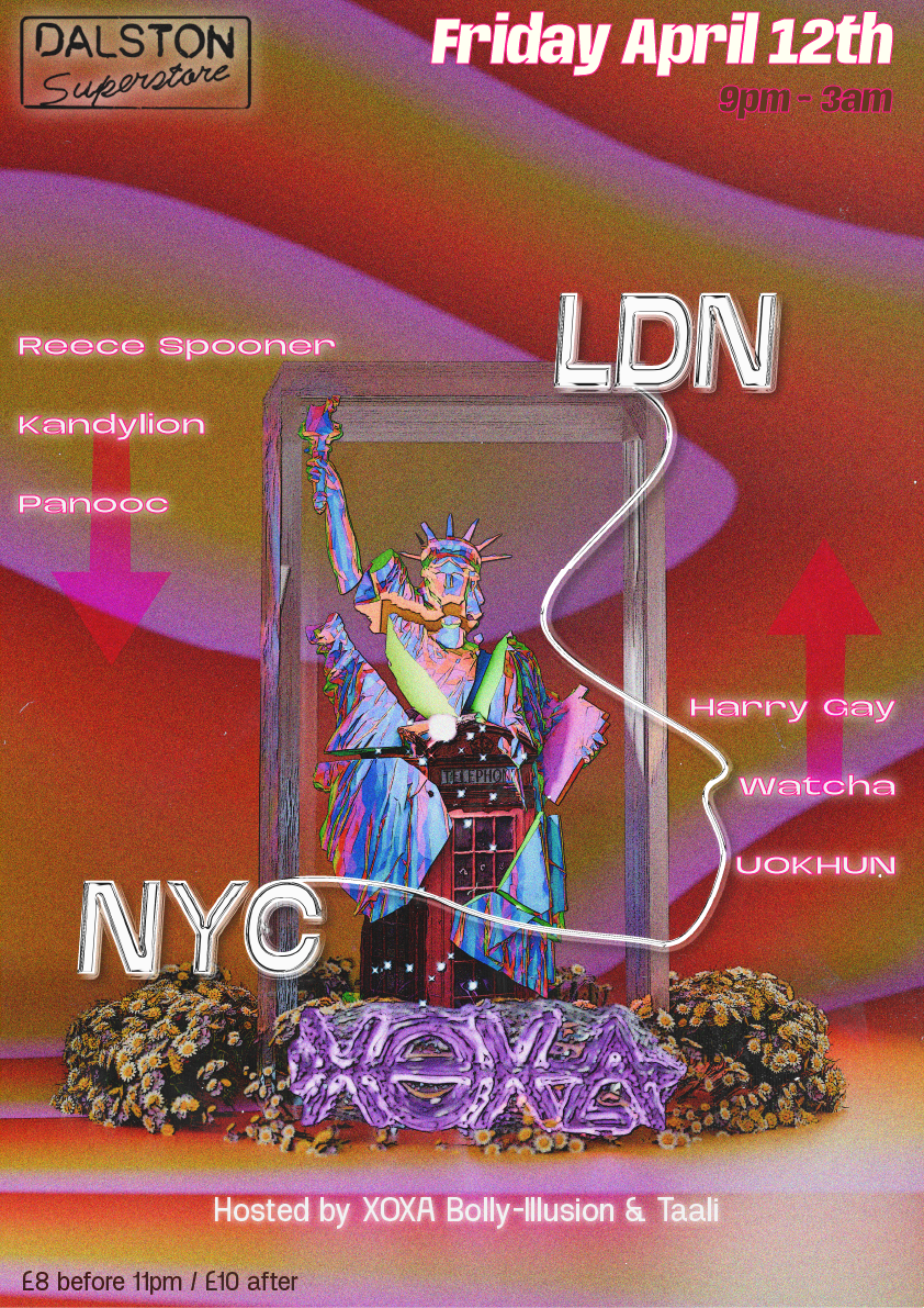 XOXA NYC - LDN - フライヤー表