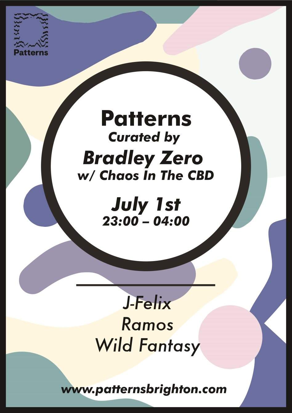 Patterns Curated by Bradley Zero with Chaos In The CBD - Página frontal