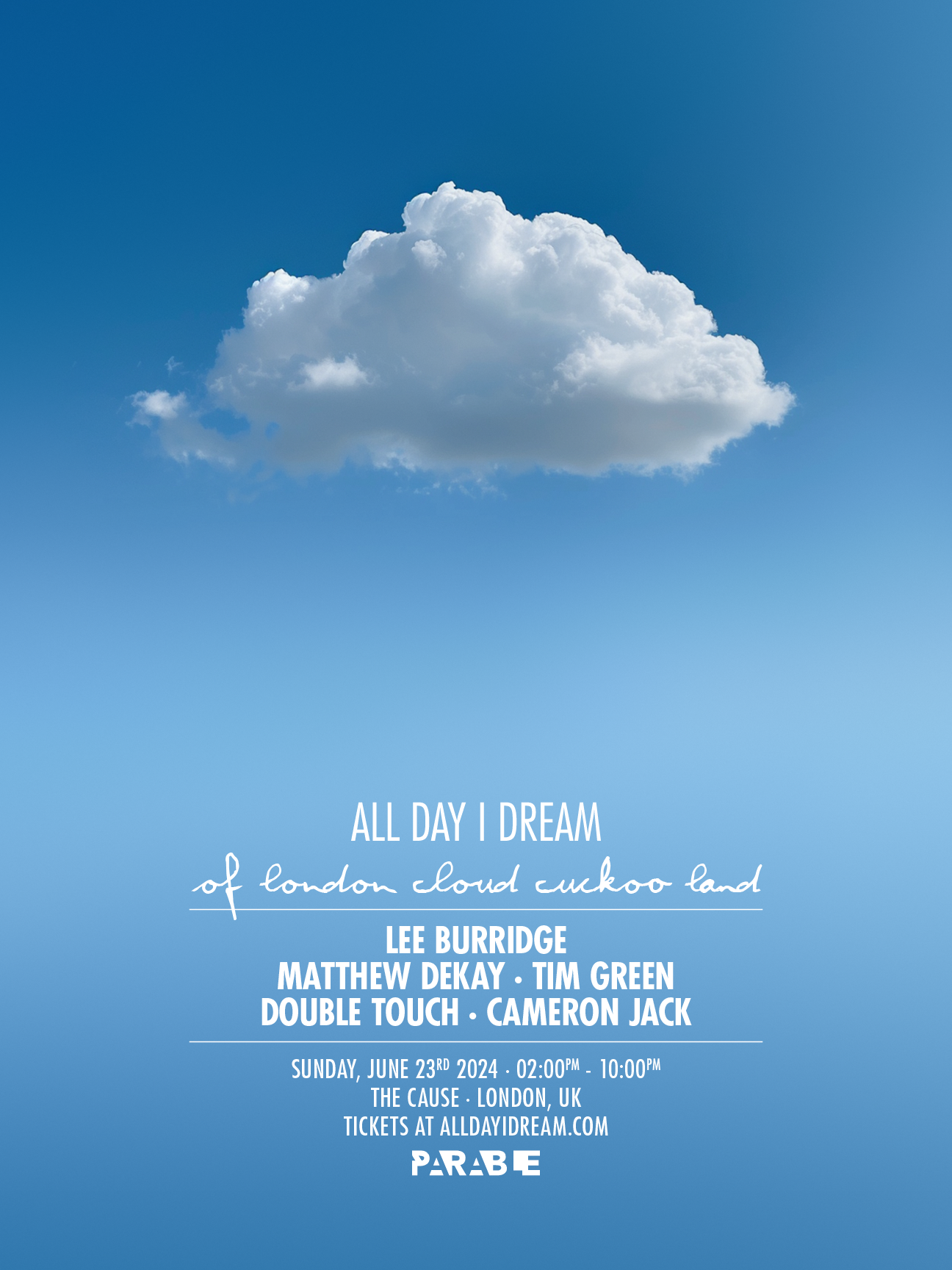 All Day I Dream...of London cloud cuckoo land - フライヤー表