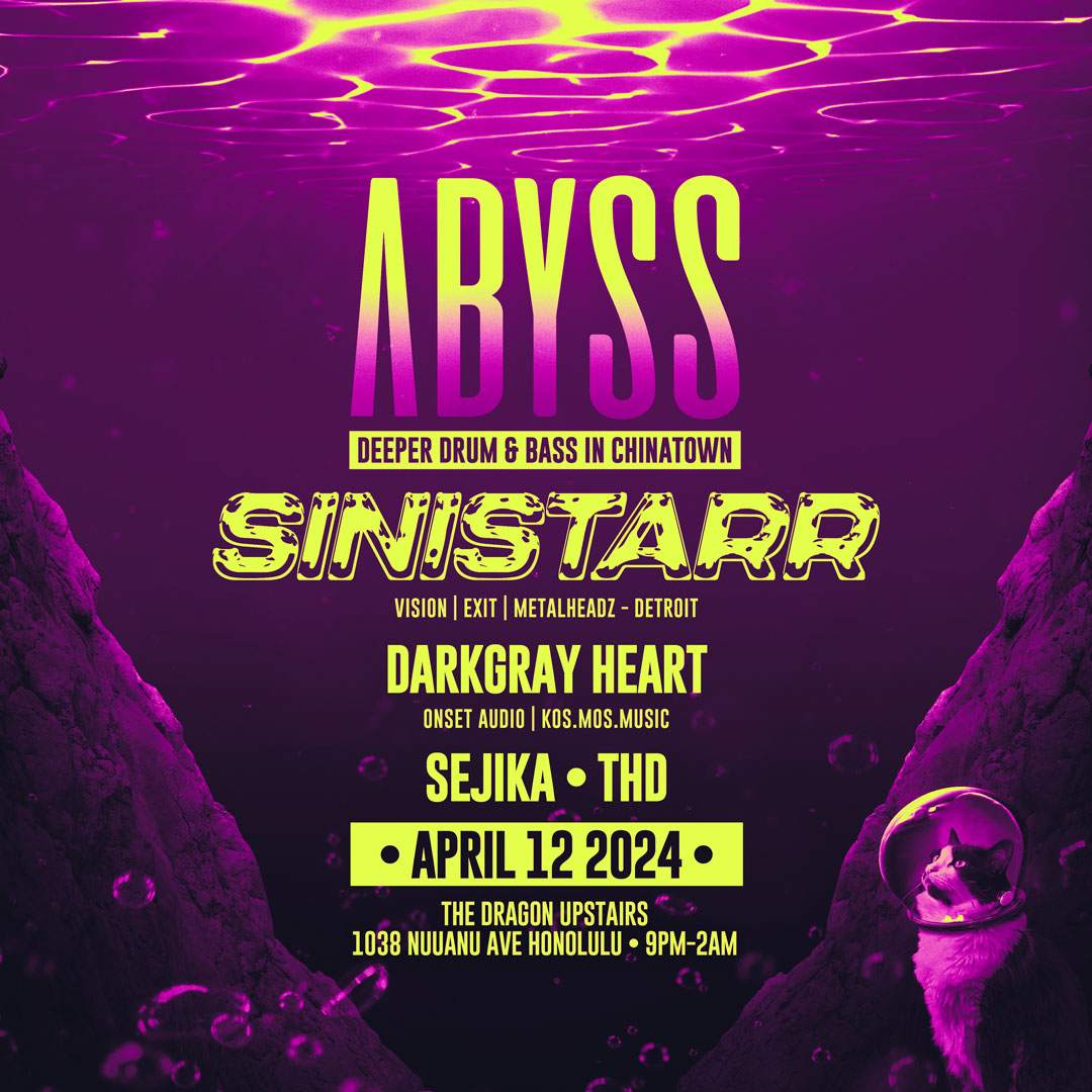 Abyss DNB - Sinistarr - フライヤー表