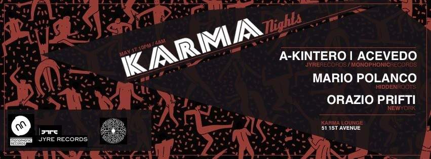 Karma Nights - フライヤー表